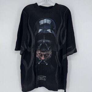 DARC SPORT STAR WARS DARTH VADER ASHES OF THE DARK V2 BLACK OVERSIZED TEE LARGE